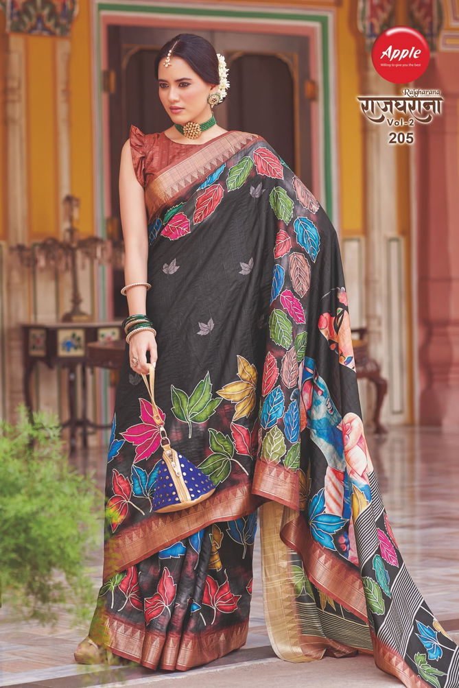 Rajgharana By Apple Hanloom Dobby Printed Daily Wear Saree Suppliers In India